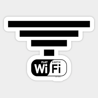 Flat Earth WiFi Sticker